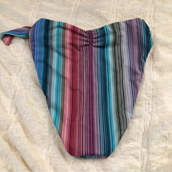 Isabella Rose Adelaide ombre stripe high leg cut bikini bottom 11099 - Picture 6 of 10